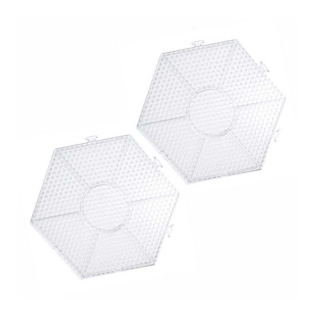 imagen de PlayBox: Paquete de base hexagonal para perlas MIDI planchables de 5 mm, set de 2 piezas 2