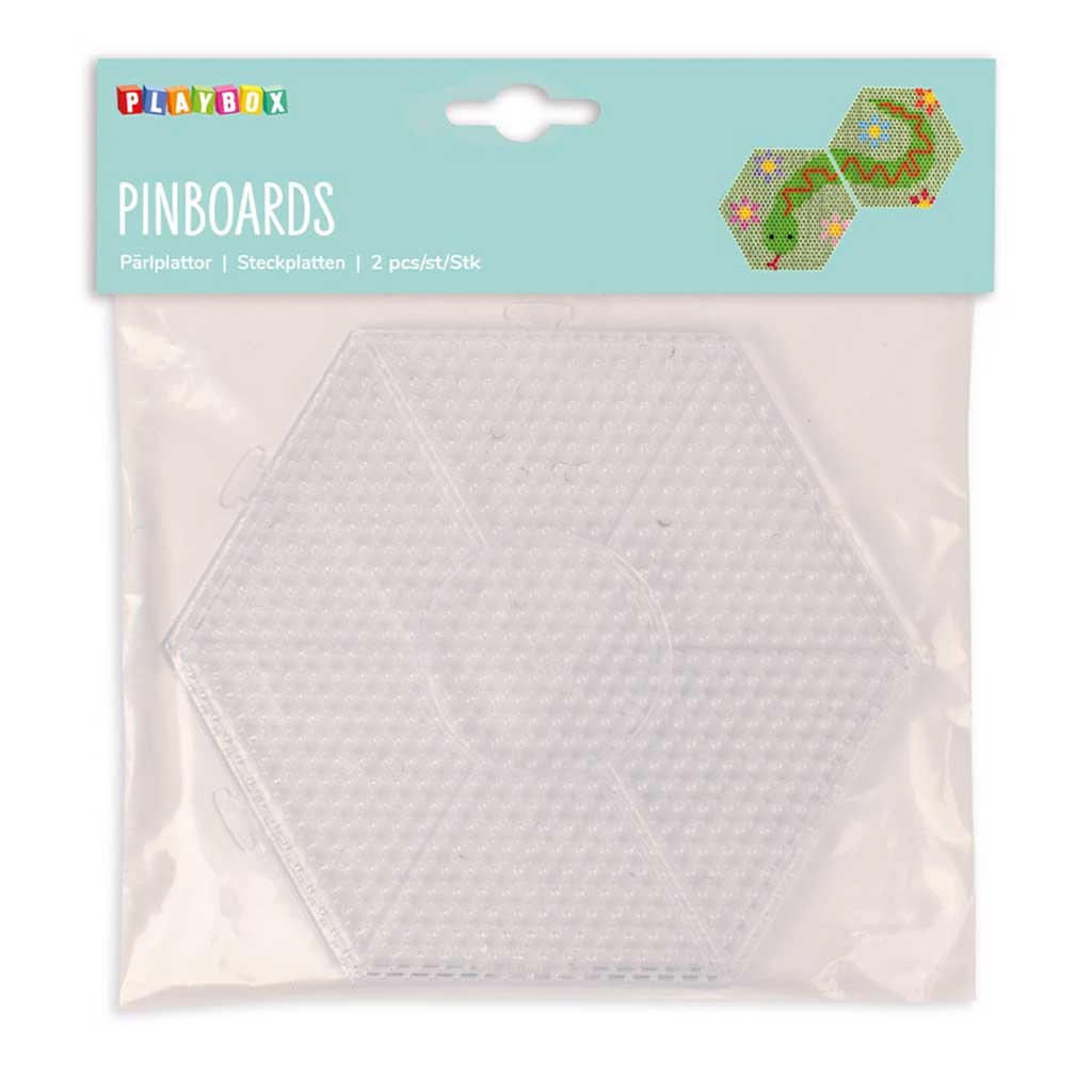 imagen de PlayBox: Paquete de base hexagonal para perlas MIDI planchables de 5 mm, set de 2 piezas 1