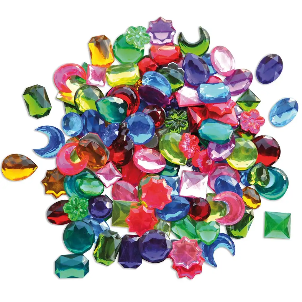imagen de PlayBox: Paquete de cristales decorativos de plástico 15-20 mm 250ud 1