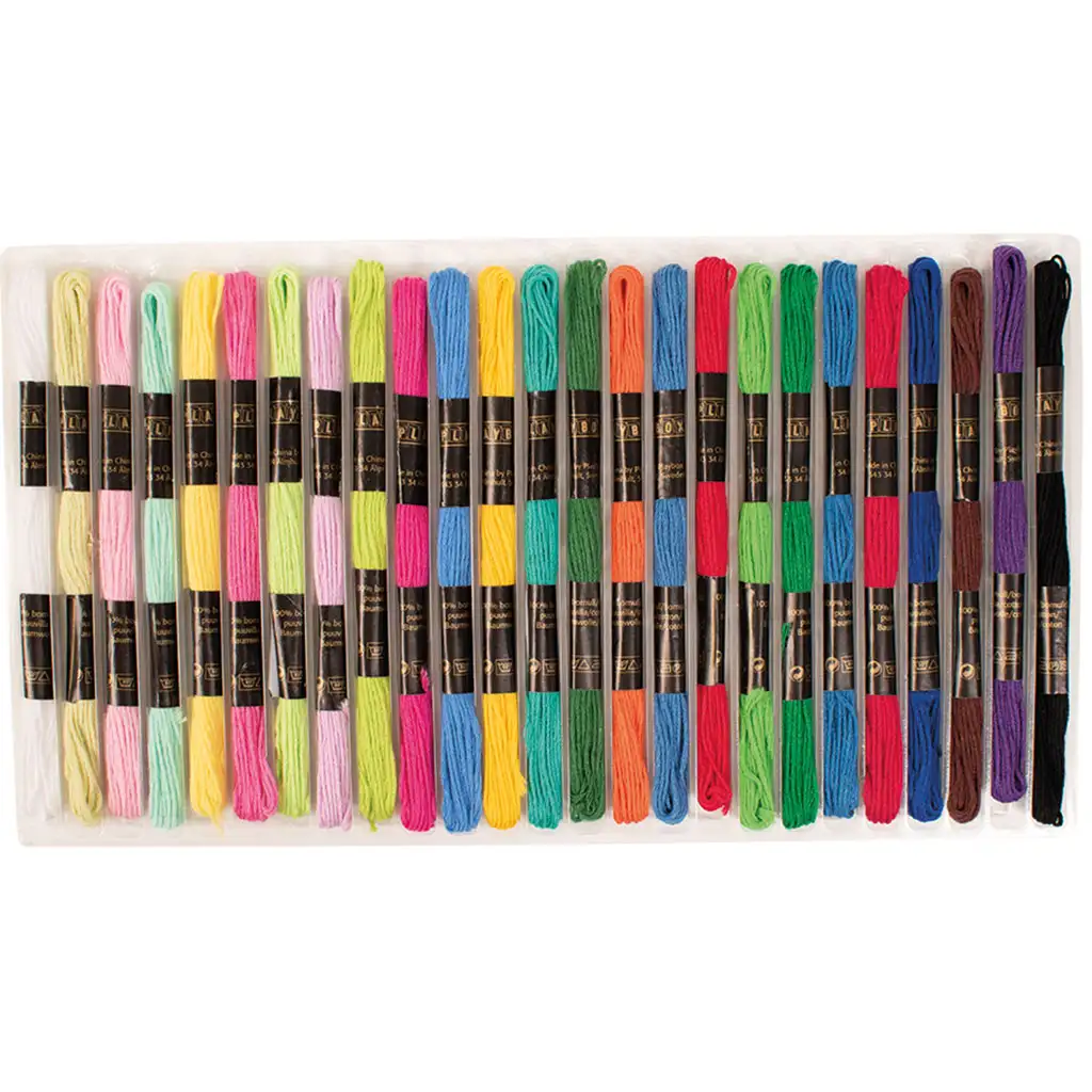 imagen de Playbox: paquete de hilo de 25 piezas en diferentes colores 25x8m 1