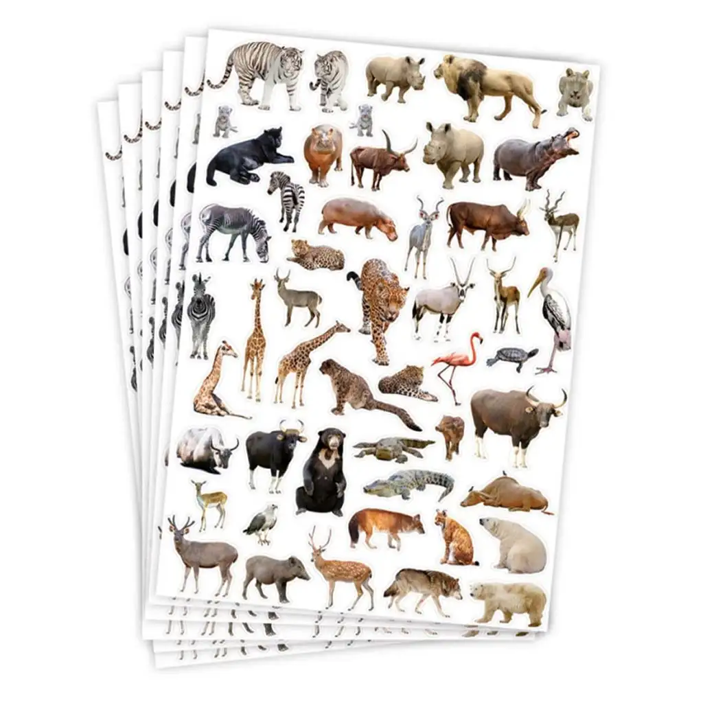 imagen de PlayBox: Pegatinas de animales salvajes de 300 piezas 1