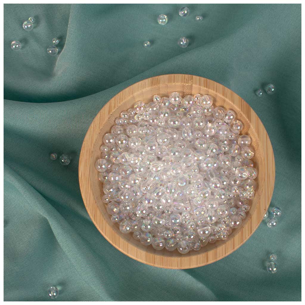 imagen de PlayBox: Perlas brillantes para enhebrar de 5-8mm 1000ud 1