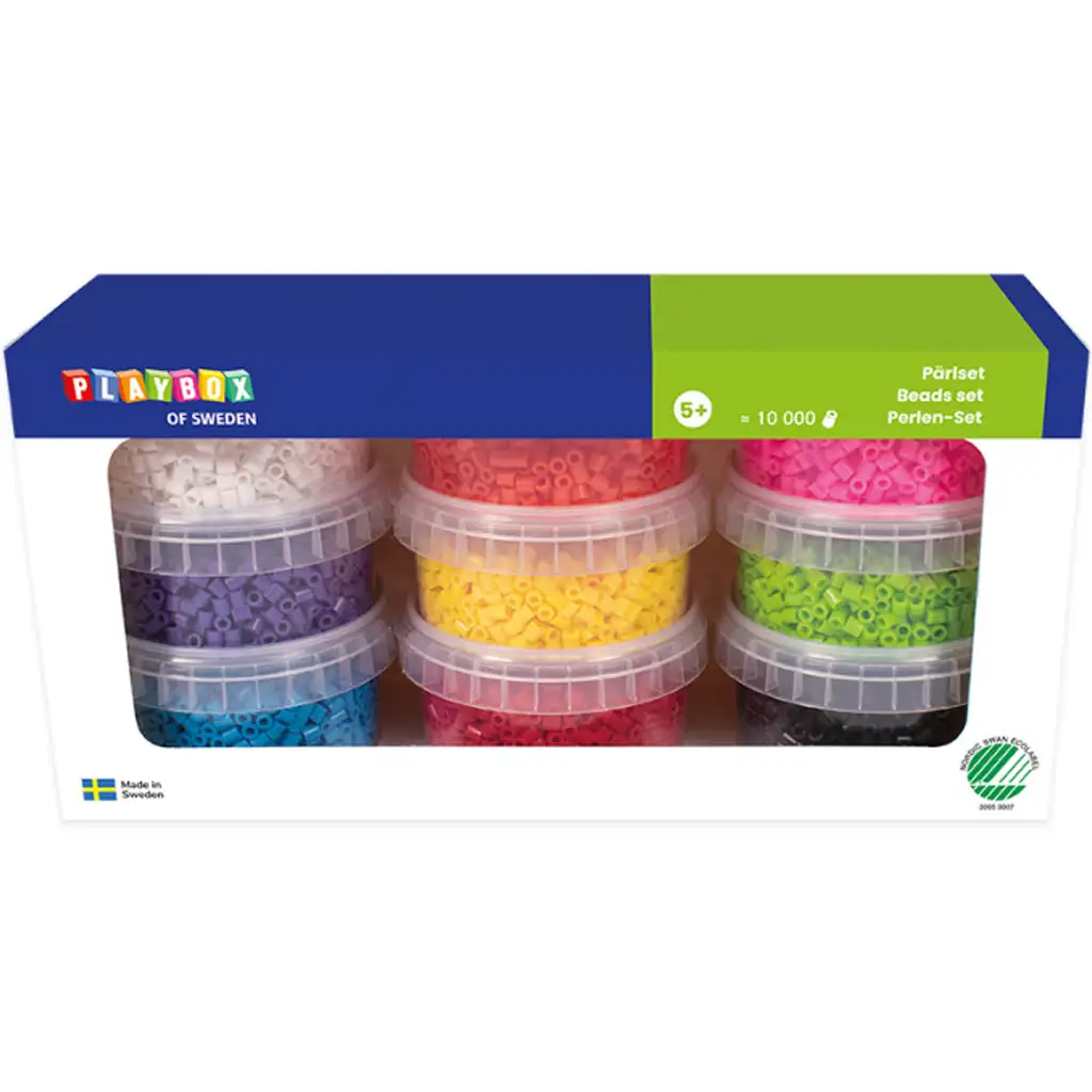 imagen de PlayBox: Perlas MIDI planchables de 5 mm en 9 colores 10000 unidades 1