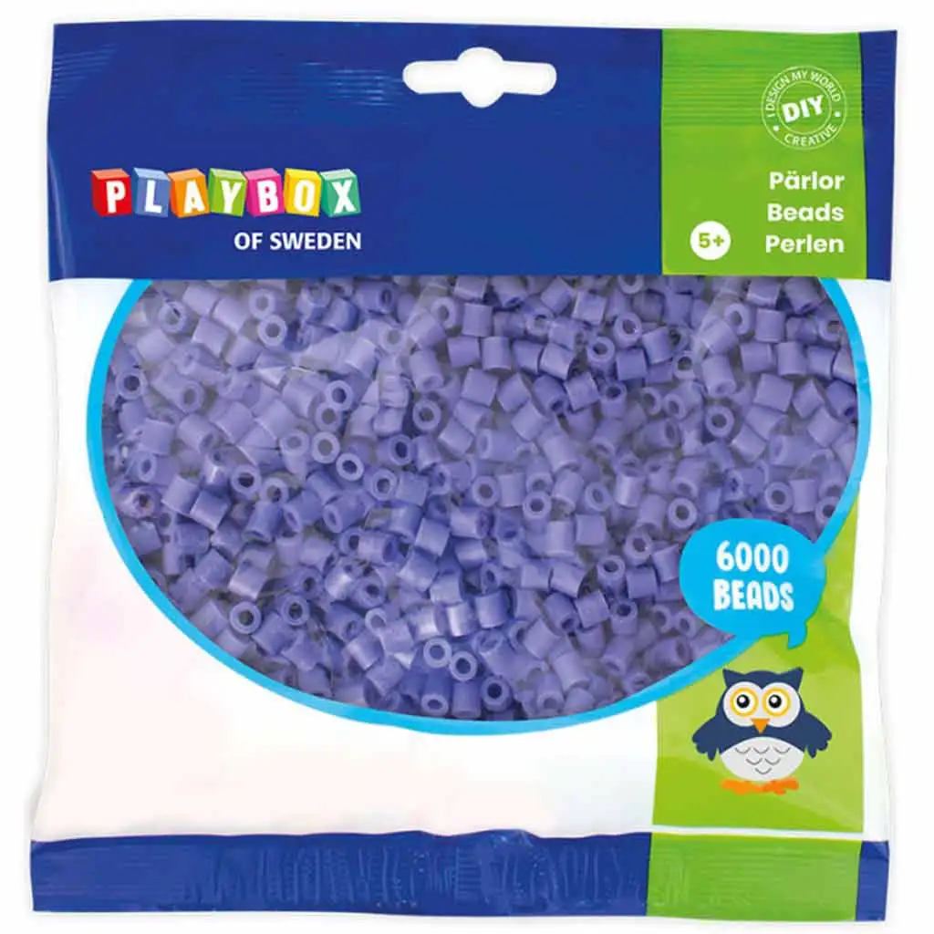 imagen de PlayBox: Perlas MIDI planchables de 5 mm en color lila, paquete de 6000 unidades 1