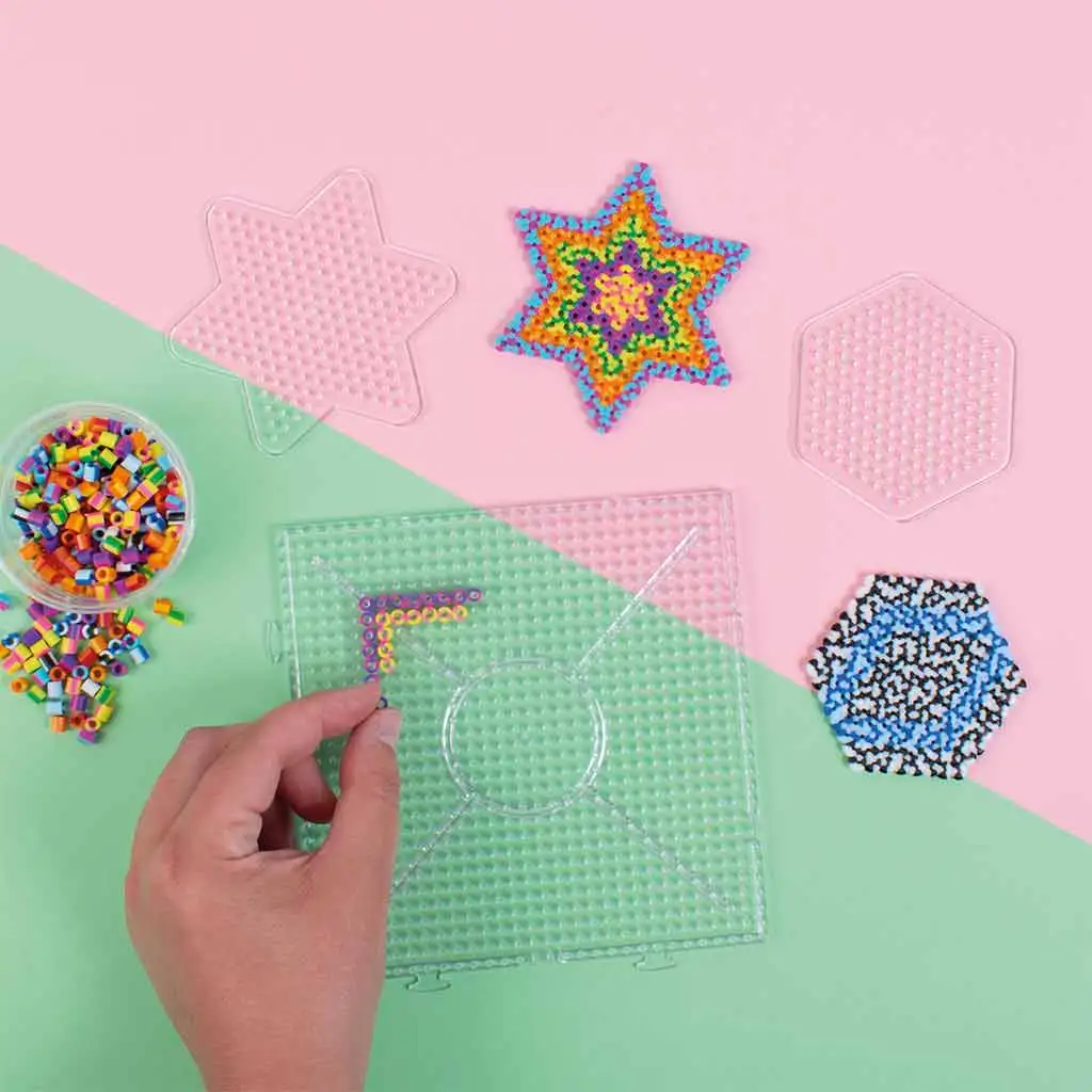 imagen de PlayBox: Perlas MIDI planchables de 5 mm - Piezas a rayas paquete de 10.000 unidades 2