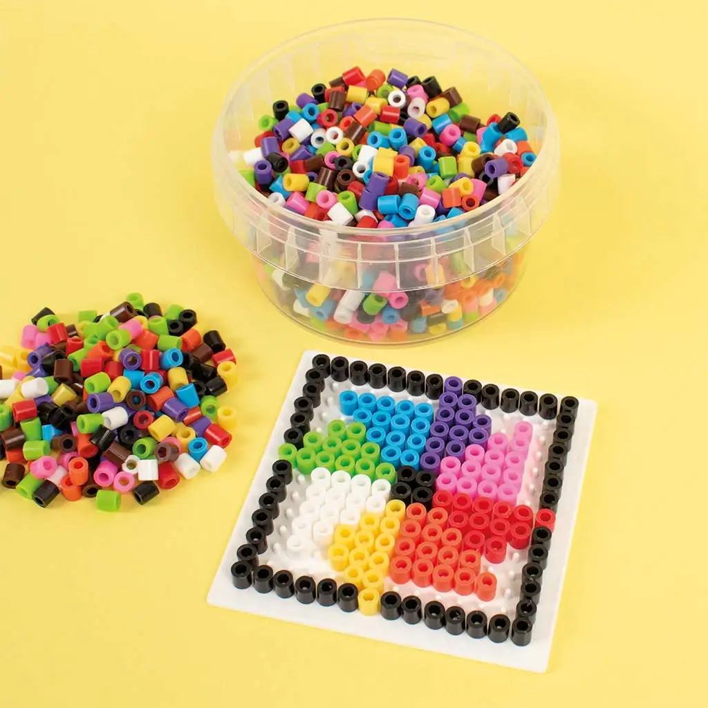 imagen de PlayBox: Perlas MIDI planchables de 5mm - mezcla de 10 colores vivos de 1000 piezas 2