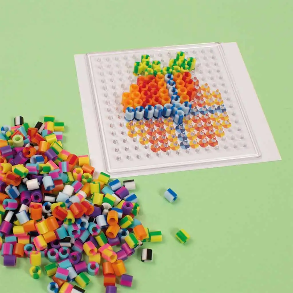 imagen de PlayBox: Perlas MIDI planchables de 5mm - Piezas a rayas paquete de 1000 unidades 2