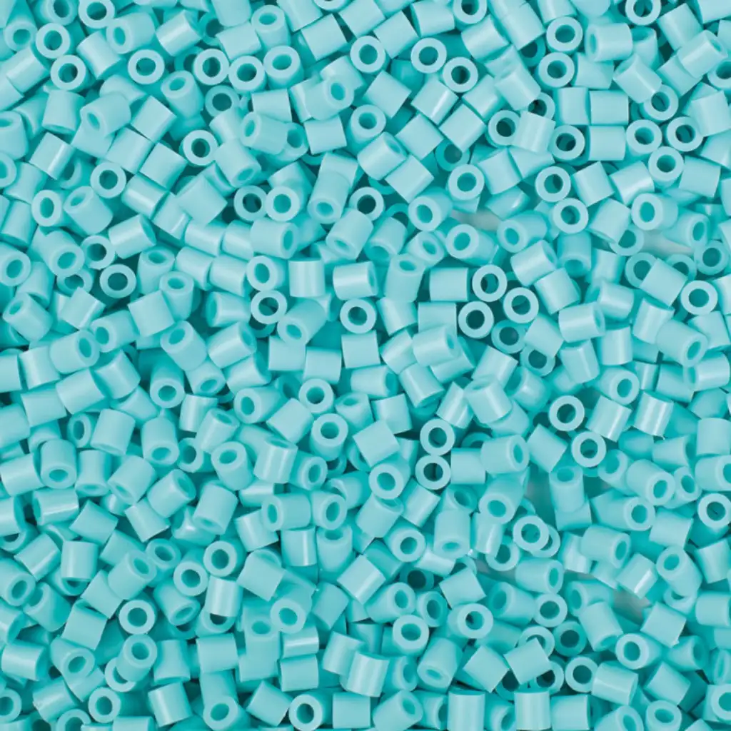 imagen de PlayBox: Perlas planas de 5 mm para planchar en color turquesa pastel de 6000 unidades 1
