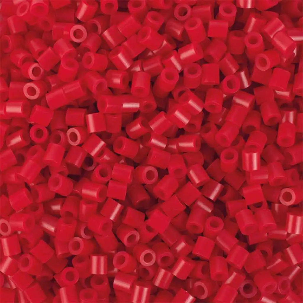 imagen de PlayBox: Perlas planas de 5mm para planchar en color rojo, paquete de 6000 unidades 2