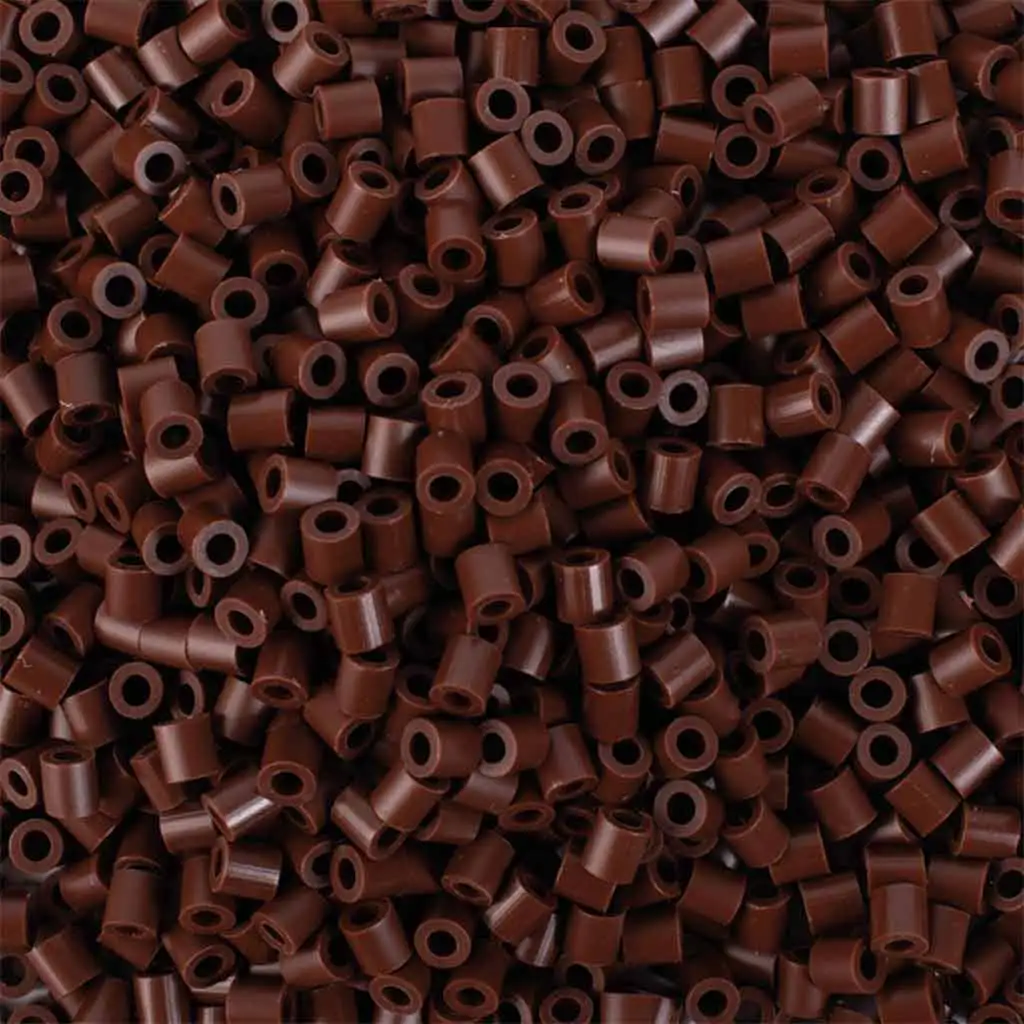 imagen de PlayBox: Perlas planas MIDI de 5 mm en color marrón, paquete de 6000 unidades 2