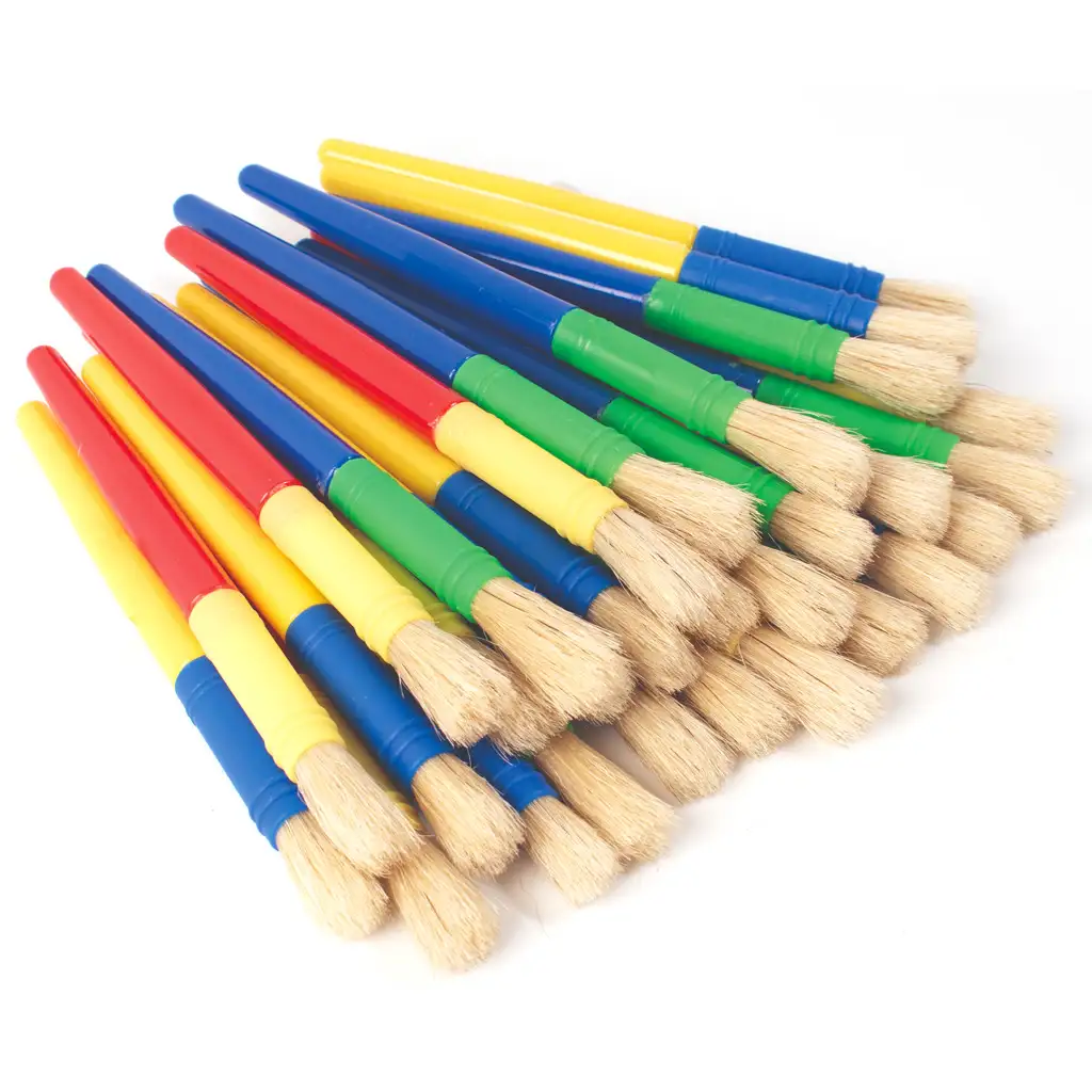 imagen de PlayBox: Pincel de cerda de jabalí para niños en varios colores 1ud 1
