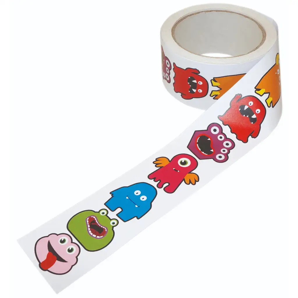 imagen de PlayBox: Rollo de pegatinas de monstruos 450 unidades 1