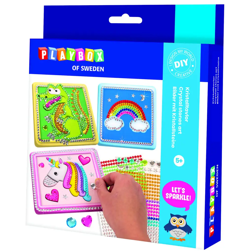 imagen de PlayBox: Set creativo de imágenes con piedras brillantes 1