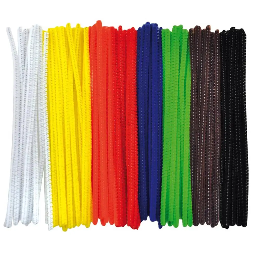 imagen de PlayBox: Set de 100 hilos de chenilla de colores 0,3x15cm 1