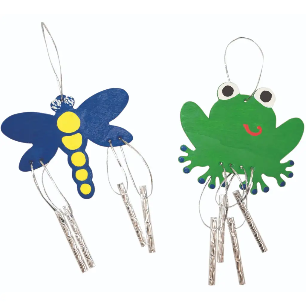 imagen de PlayBox: Set de campanas de viento de animales DIY de 12 piezas 2