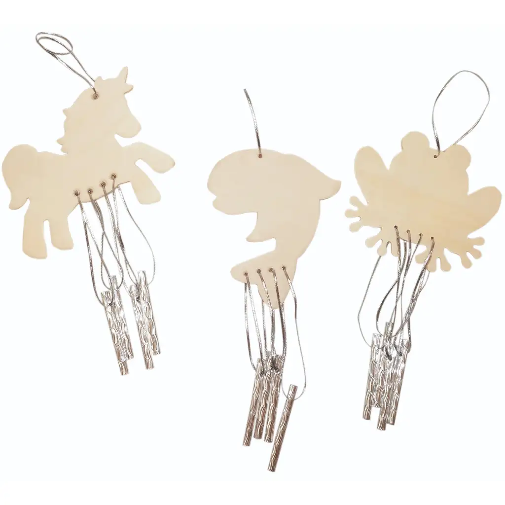 imagen de PlayBox: Set de campanas de viento de animales DIY de 12 piezas 1