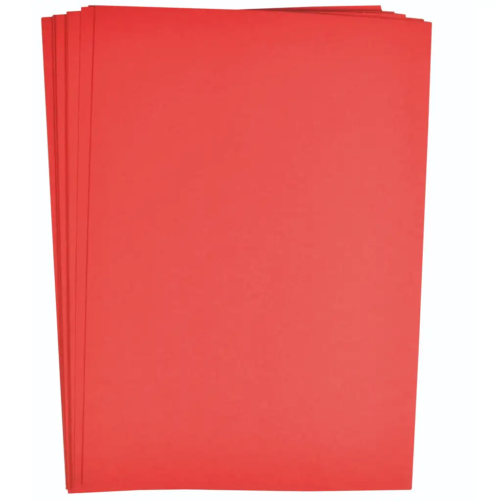 imagen de PlayBox: Set de cartulina roja A/4 de 25 unidades 180gr 1