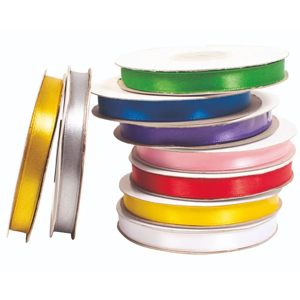 imagen de PlayBox: Set de cintas de satén de colores de 9 piezas 30mx1cm 2