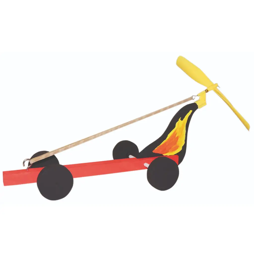 imagen de PlayBox: Set de coche de madera DIY con hélice de 6 piezas 2