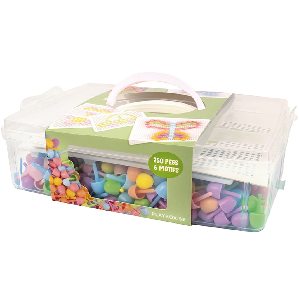 imagen de PlayBox: Set de creación de mosaicos de colores 250 piezas 1