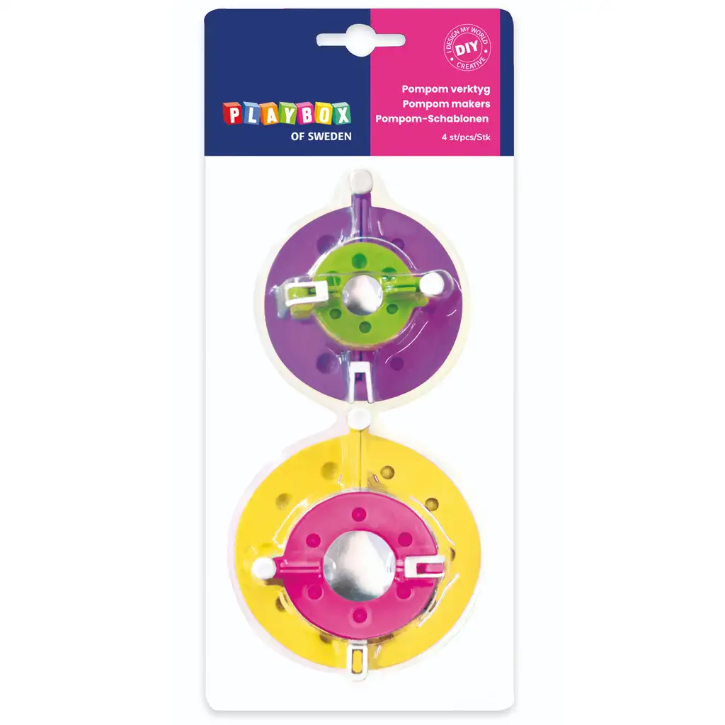 imagen de PlayBox: Set de creación de pompones de 4 piezas 1
