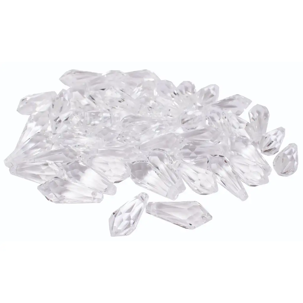 imagen de PlayBox: Set de cristales de plástico de 50 piezas de 2 cm 1