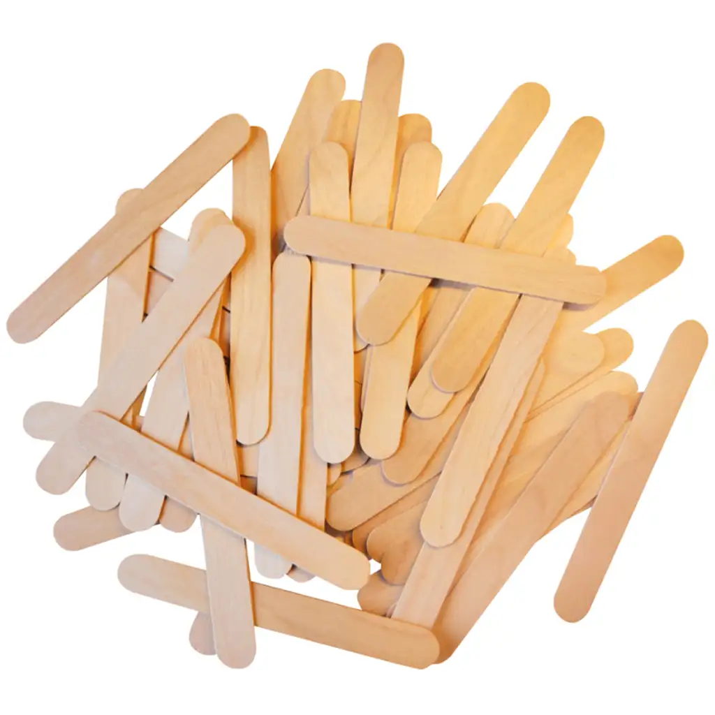 imagen de PlayBox: Set de espátulas de madera de 500 piezas 15x1,8cm 1