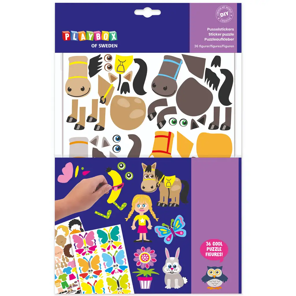 imagen de PlayBox: Set de figuras con pegatinas 1