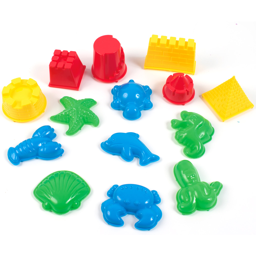 imagen de PlayBox: Set de formas para el arenero de 14 piezas 2