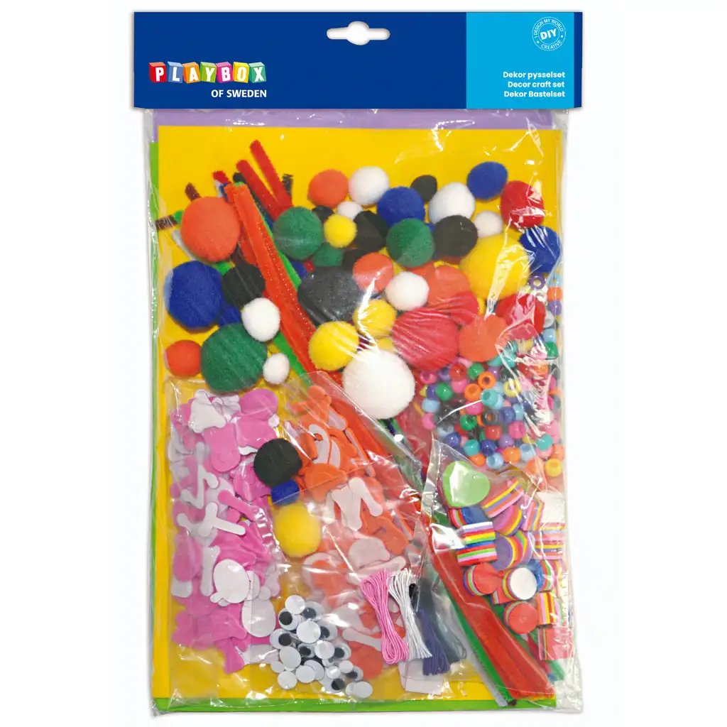 imagen de PlayBox: Set de hobby creativo con chenilla, hoja de espuma y accesorios 1