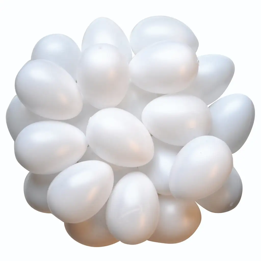 imagen de PlayBox: Set de huevos de plástico de 25 piezas 6x4,5cm 1