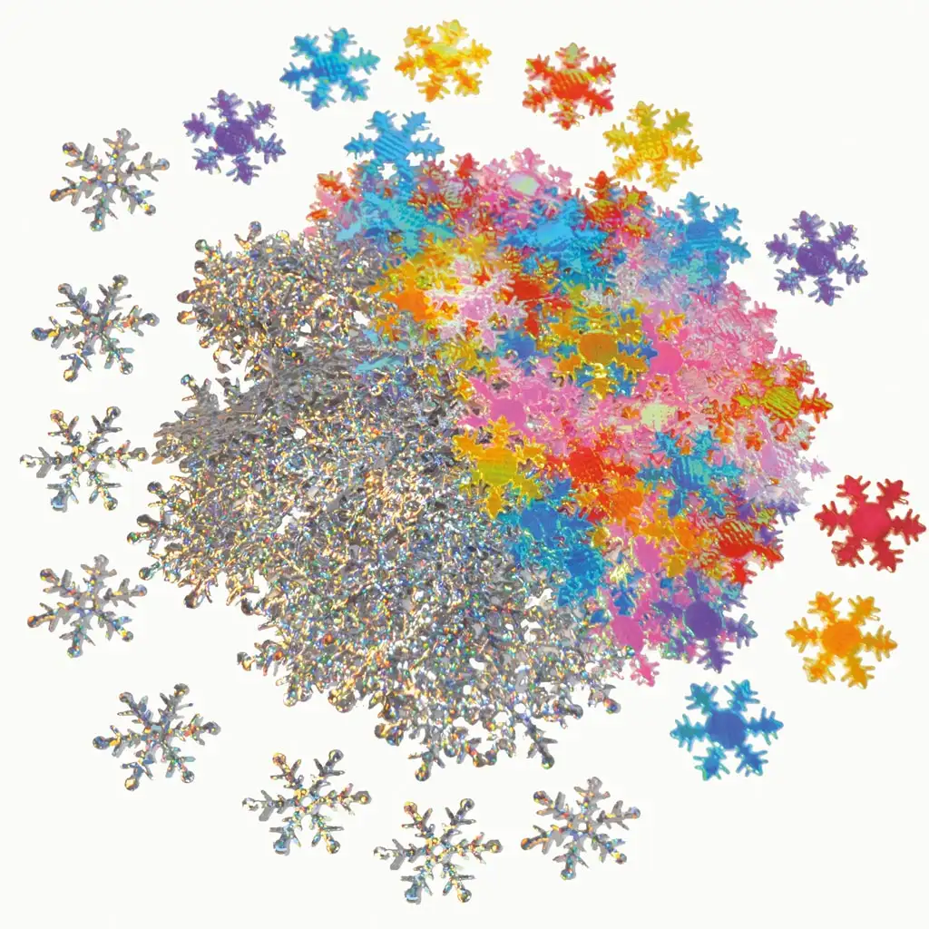 imagen de PlayBox: Set de lentejuelas copo de nieve de 500 piezas 1
