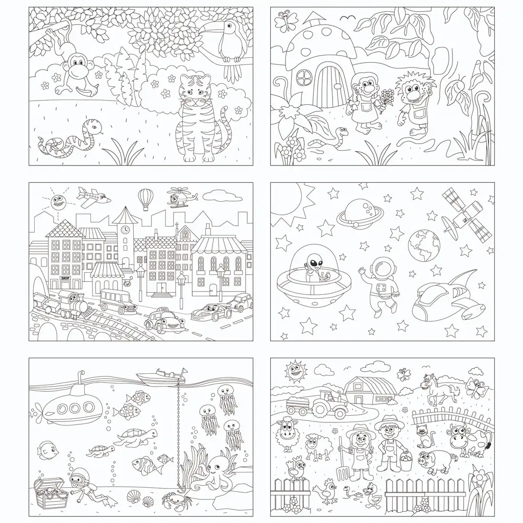 imagen de PlayBox: Set de manteles individuales para colorear 2