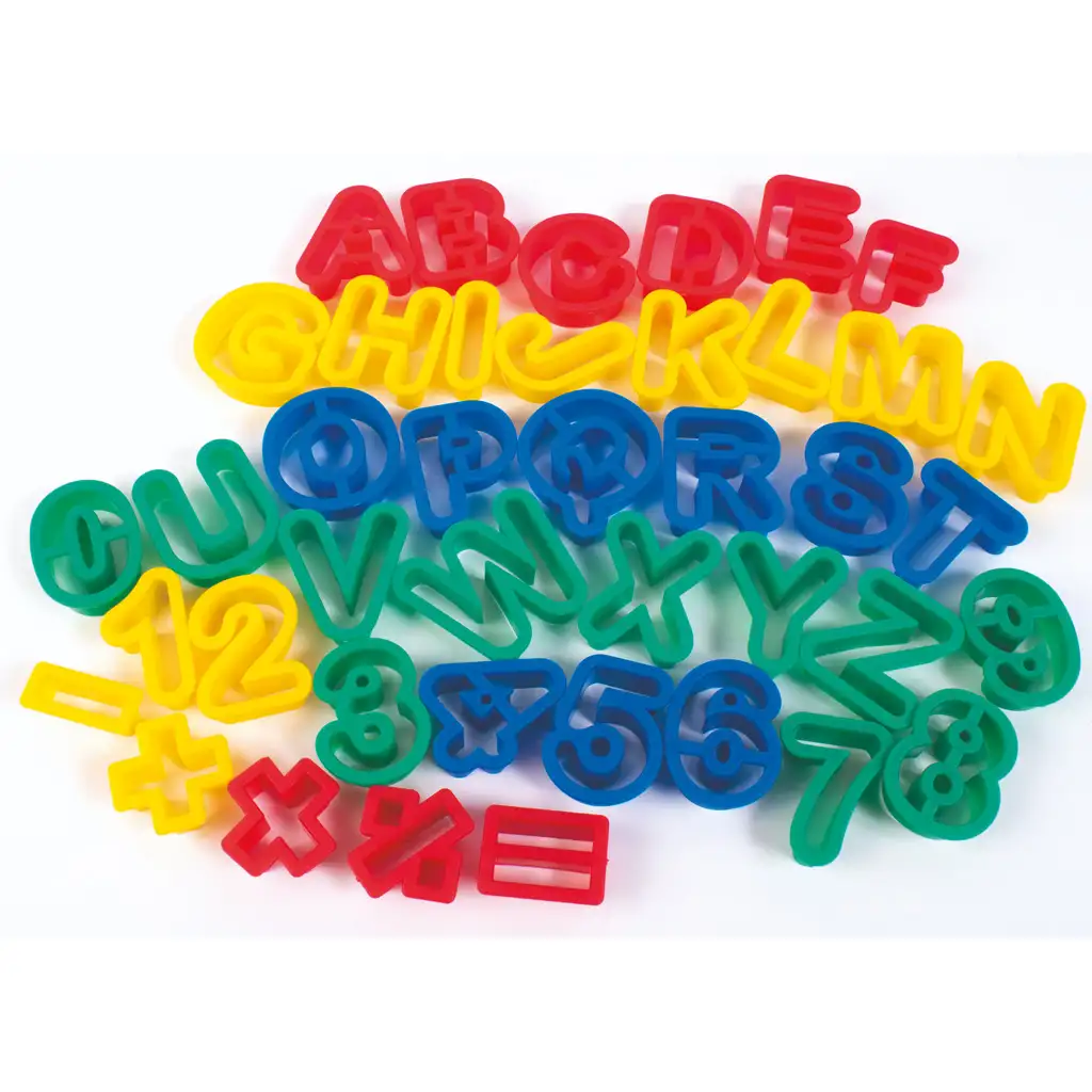 imagen de PlayBox: Set de modelado de plastilina con cortadores y rodillo de 42 piezas 2