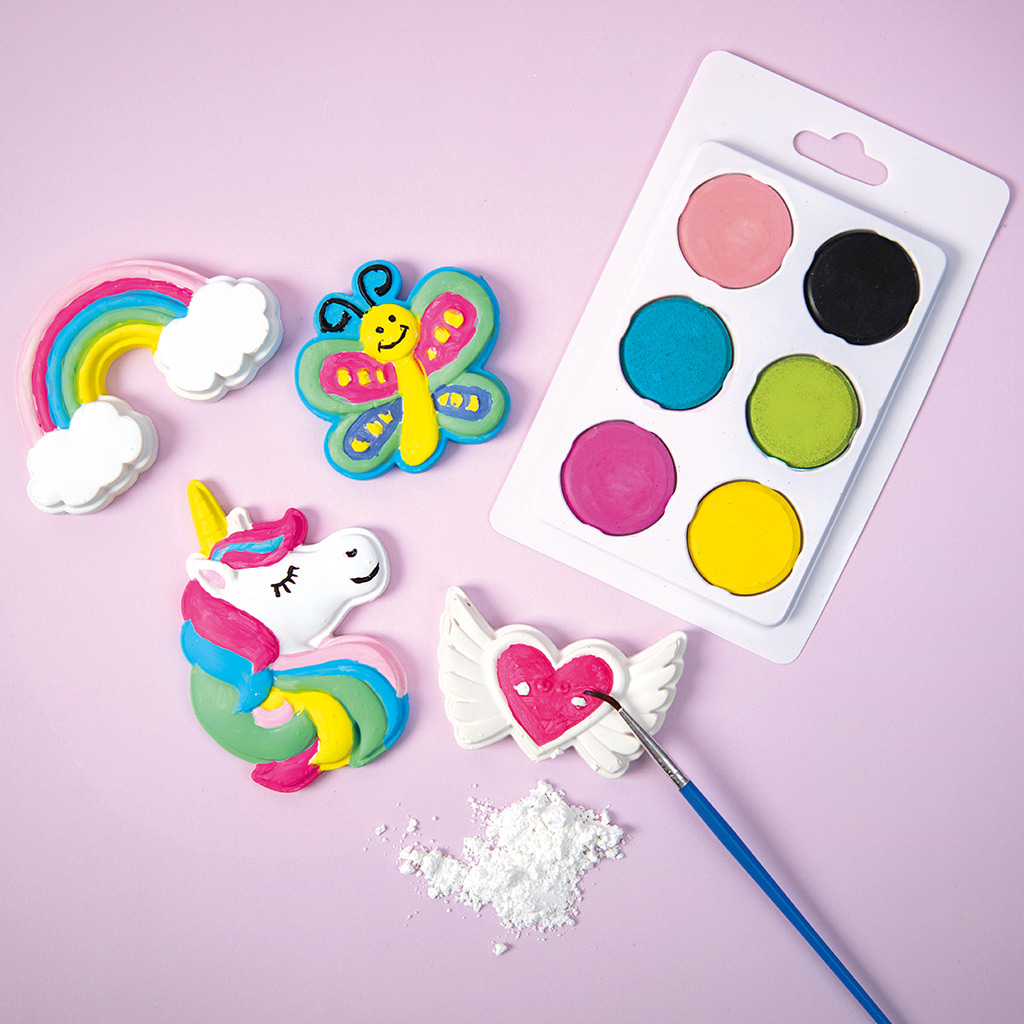 imagen de PlayBox: Set de moldes de yeso para crear imanes de unicornio 3