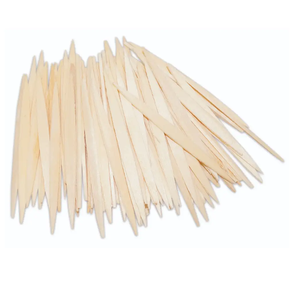 imagen de PlayBox: Set de palitos de madera planos con bordes redondeados de 100 piezas 1