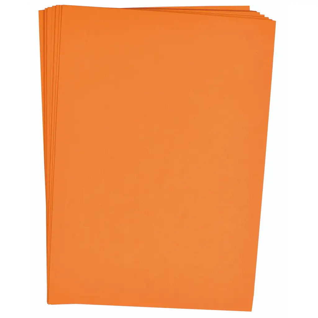 imagen de PlayBox: Set de papel cartón naranja A/4 de 25 unidades 180gr 1