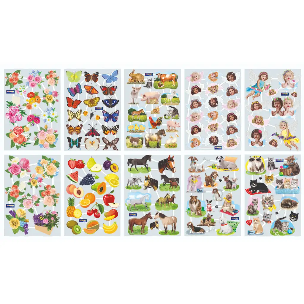 imagen de PlayBox: Set de pegatinas creativas mixtas de 130 piezas 2