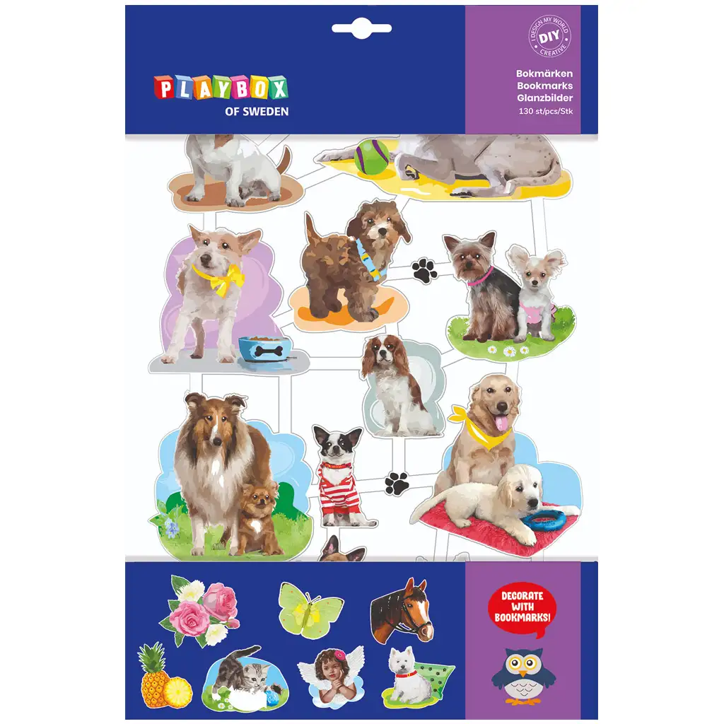 imagen de PlayBox: Set de pegatinas creativas mixtas de 130 piezas 1