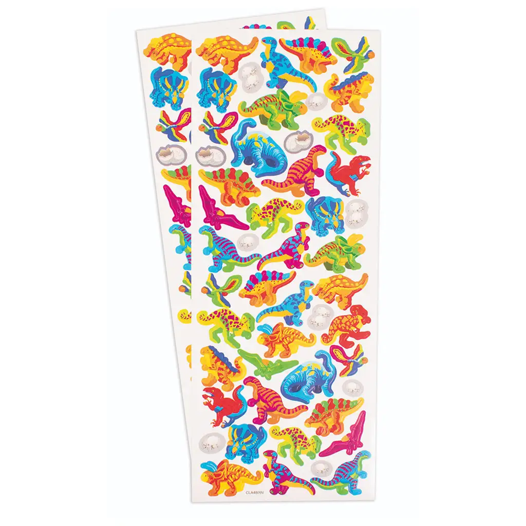 imagen de PlayBox: Set de pegatinas de dinosaurios de 98 piezas 1