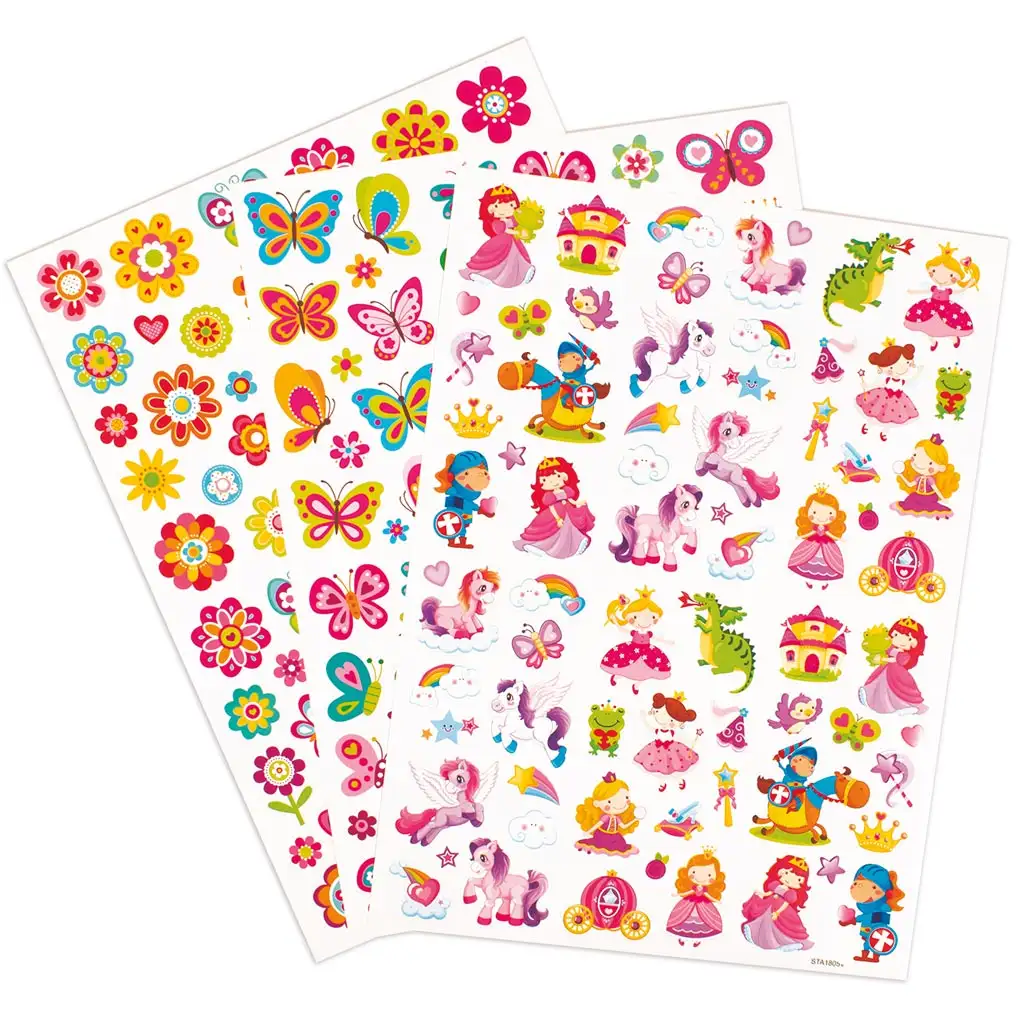 imagen de PlayBox: Set de pegatinas de mariposas y princesas de 221 piezas 1