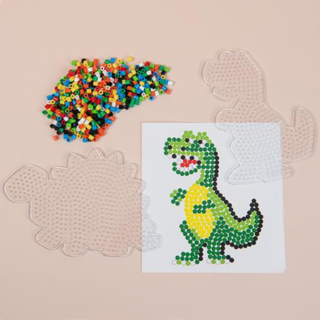 imagen de PlayBox: Set de perlas creativas planchables MIDI de 5 mm con dinosaurios 2
