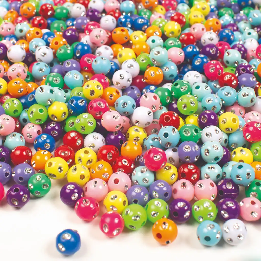 imagen de PlayBox: Set de perlas de 1000 piezas con strass de 8mm 1