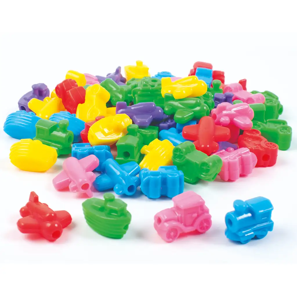 imagen de PlayBox: Set de perlas de colores de vehículos 90 piezas 1