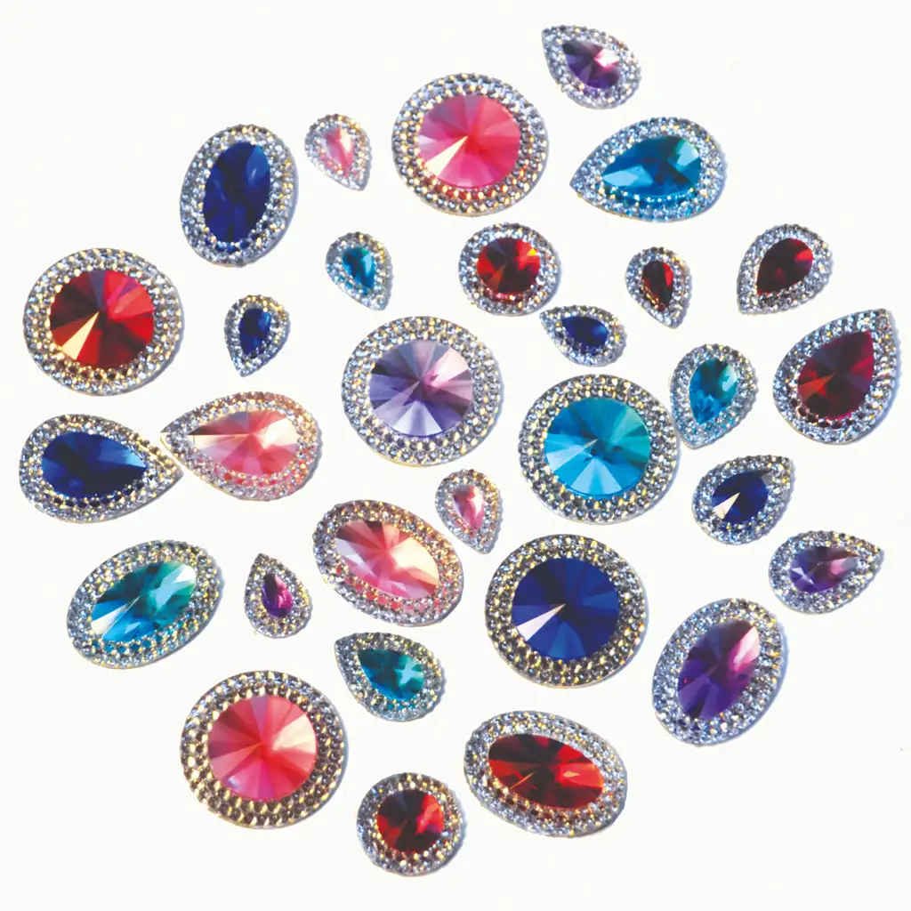 imagen de PlayBox: Set de piedras de cristal de plástico 100ud 1