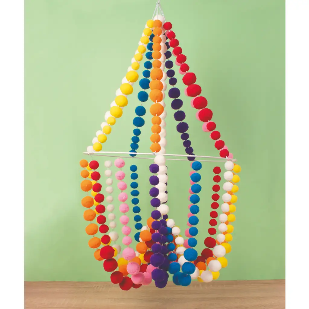 imagen de PlayBox: Set de pompones de colores de 200 piezas 2