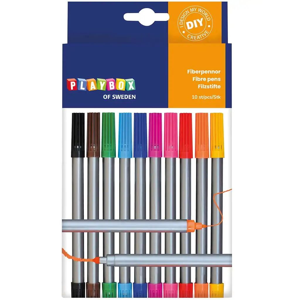 imagen de PlayBox: Set de rotuladores de doble punta de 10 unidades 1