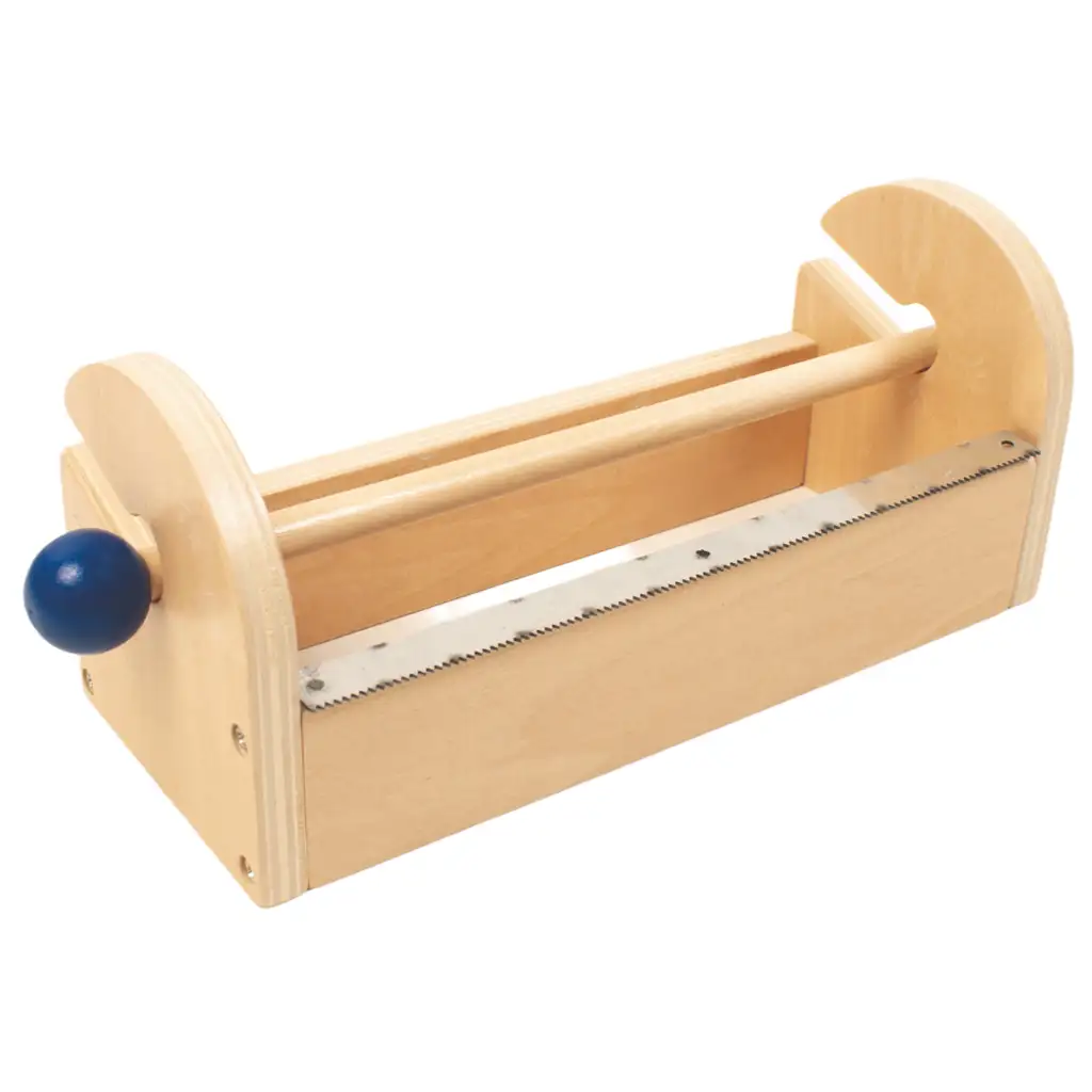imagen de PlayBox: Soporte de cinta adhesiva de madera 18x8,7cm 1