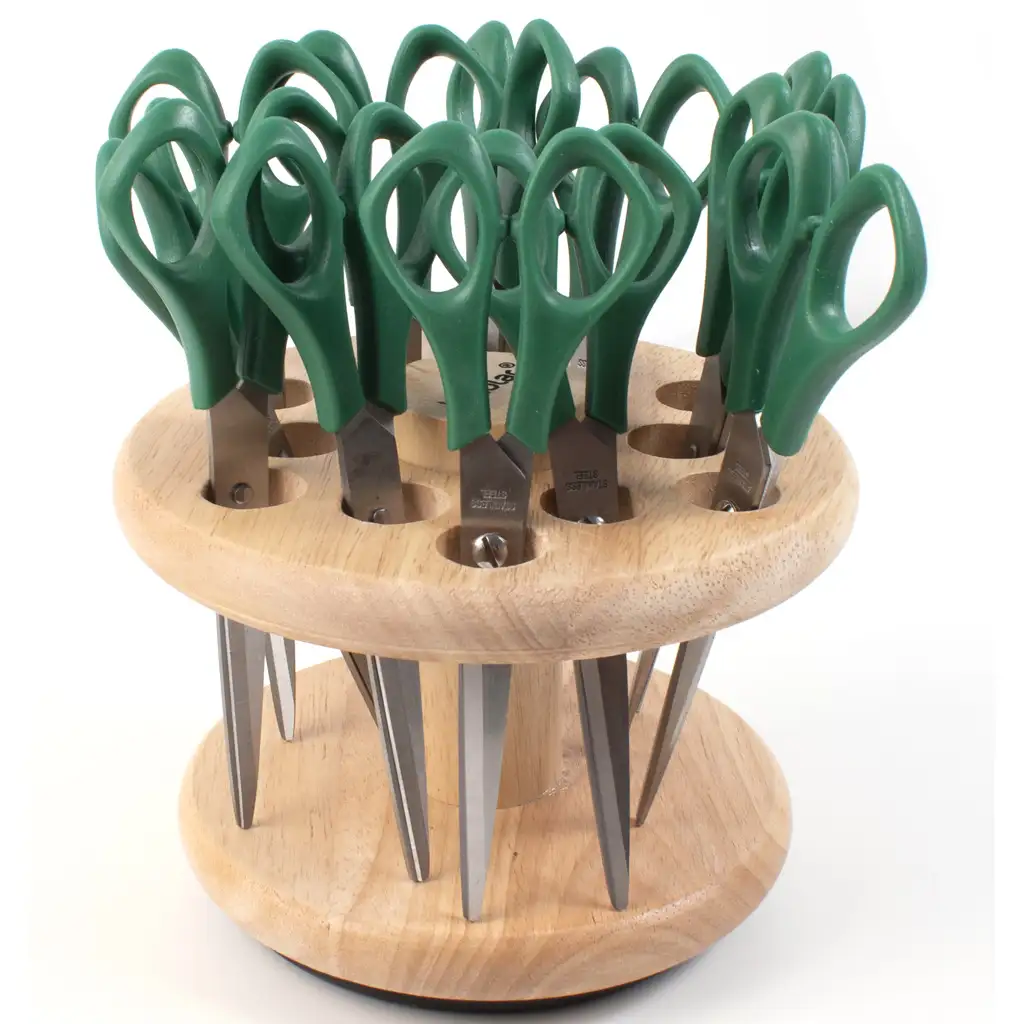 imagen de PlayBox: Soporte de tijeras de madera para 12 tijeras 2