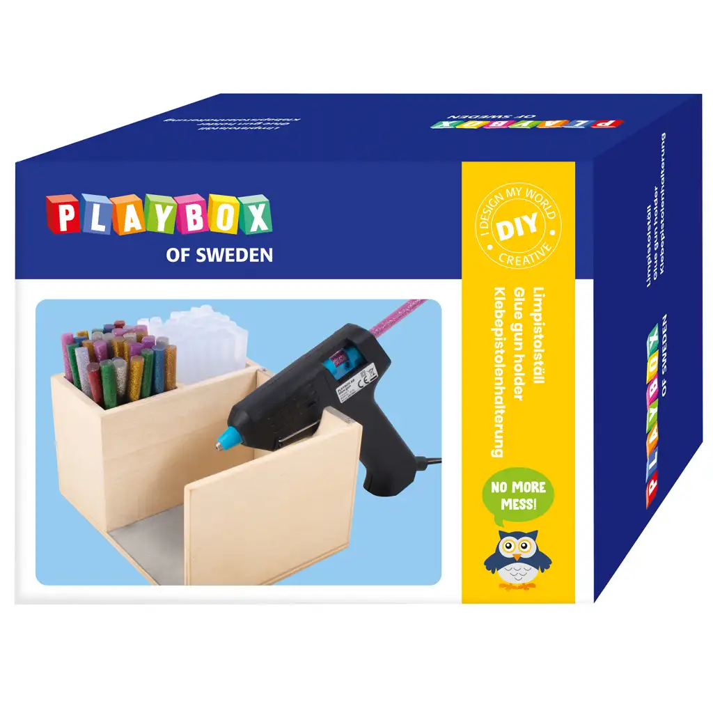 imagen de PlayBox: Soporte para pistola de pegamento de madera 14,5x11cm 1